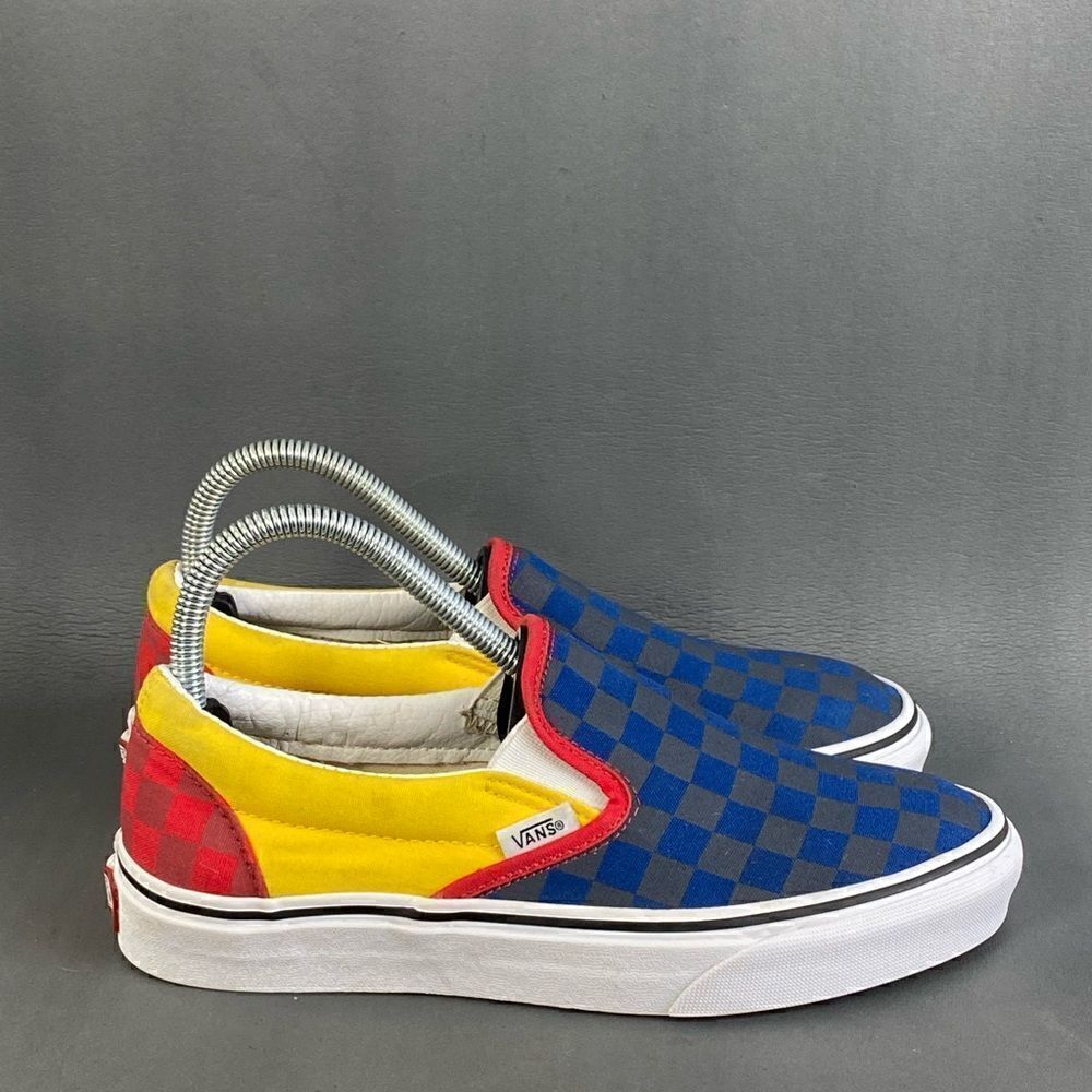 Vans Classic Slip-On OTW Rally Checkerboard Skate Shoe womens size 7